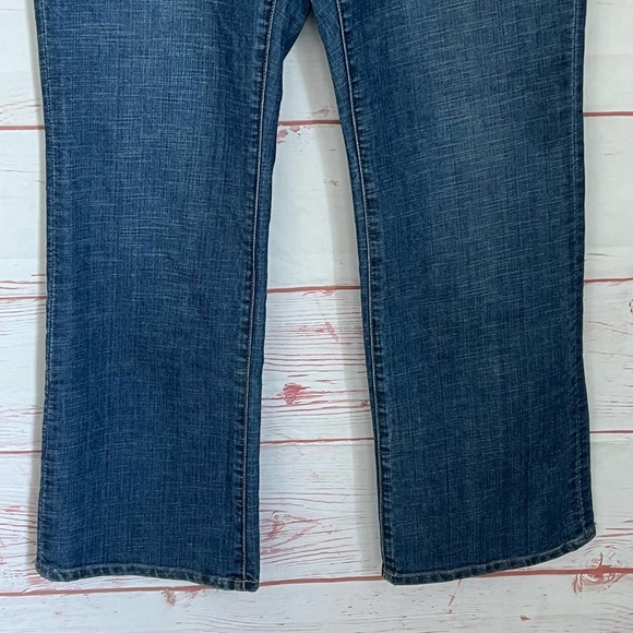 Seven 7 Luxe Thalia Women's Medium Wash Wide Leg Blue Denim Jeans Plus Size 16 - Picture 7 of 13